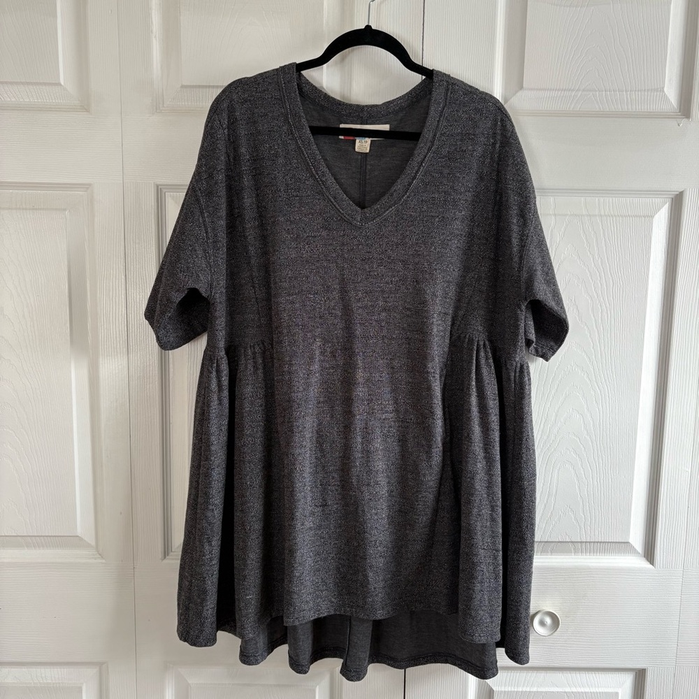 Free People Beach Slouchy Lounge Comfy Oversized Cover‎ Up Dress Gray XS Coastal